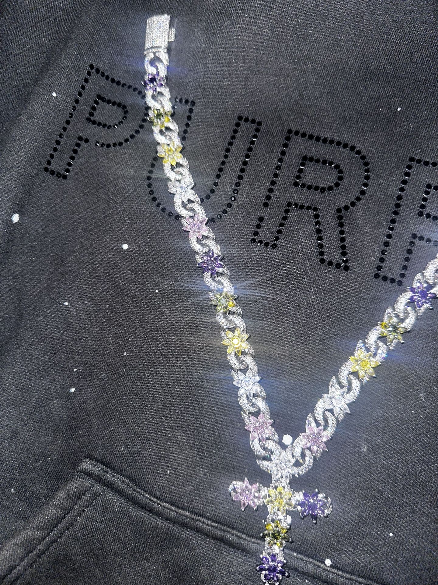 Cz Flower Chain NOT Moissanite