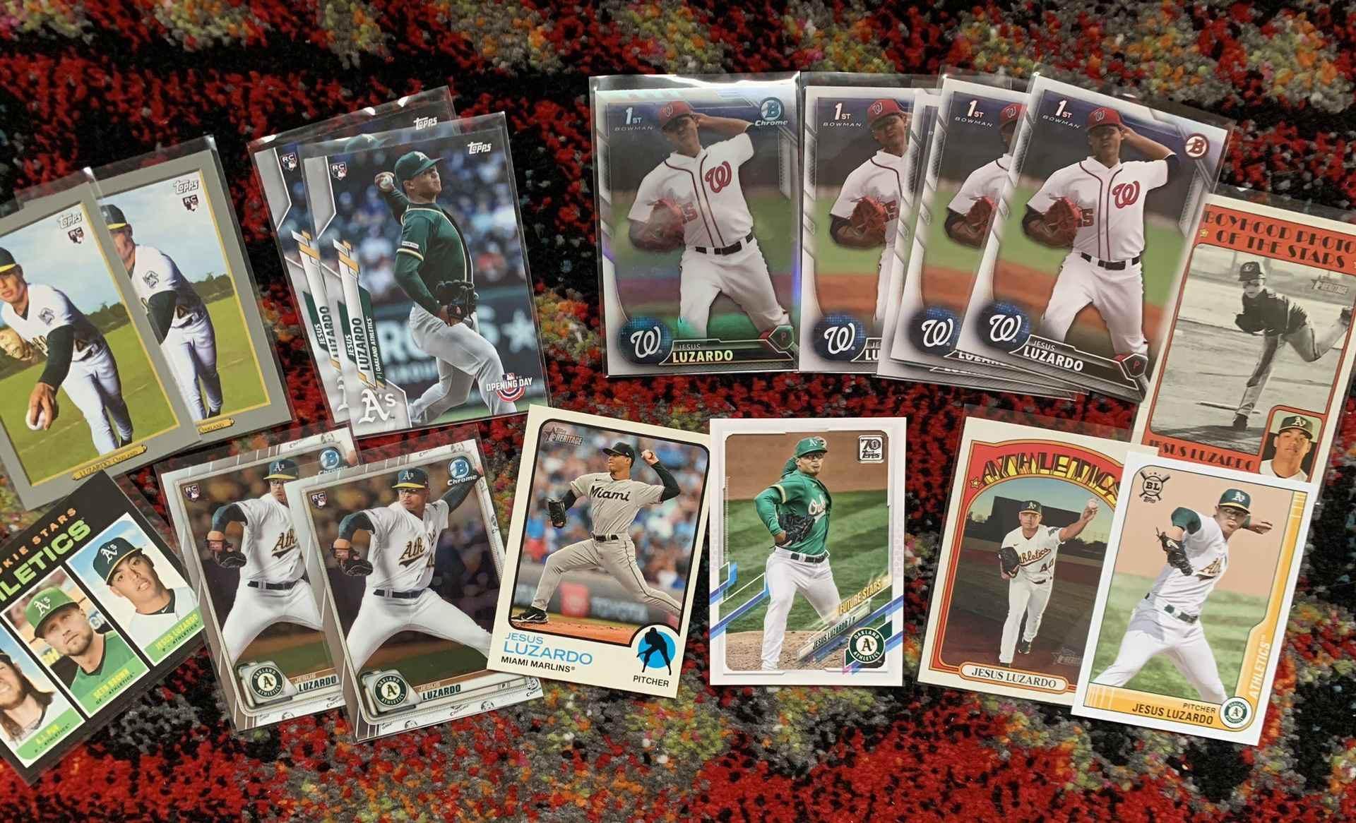 Jesus Luzardo Baseball Card Lot 