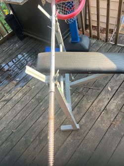 Bench bar and weights