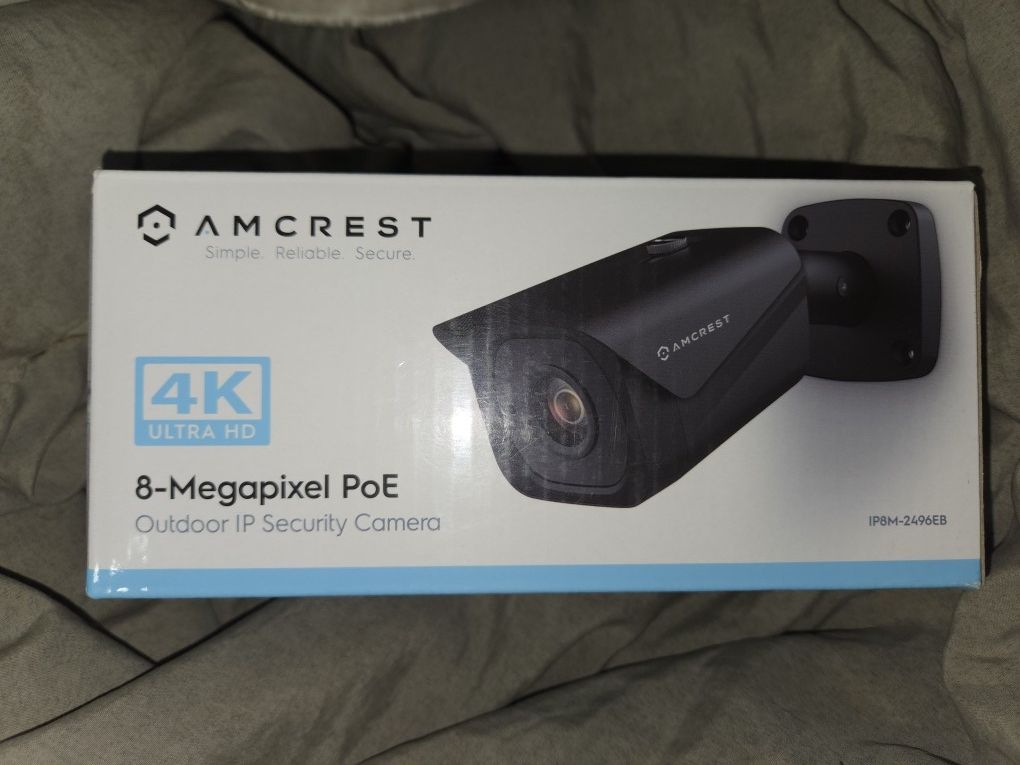 Amcrest 4K Outdoor Bullet PoE IP Camera, Black IP8M-2496EB (SERIOUS INQUIRES ONLY)