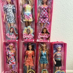 Barbie Lot of 7 Fashion Dolls in Original Packaging