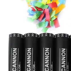 12 inch Confetti Cannons Multicolor | Biodegradable Confetti & Air Powered ( 4 Pcs)