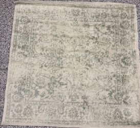 New SAFAVIEH Adirondack Square Rug 4' Distressed Ivory & Sage Indoor Rug, Entry Doormat