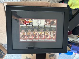 2005 USC Trojans Football Framed Ticket Collection