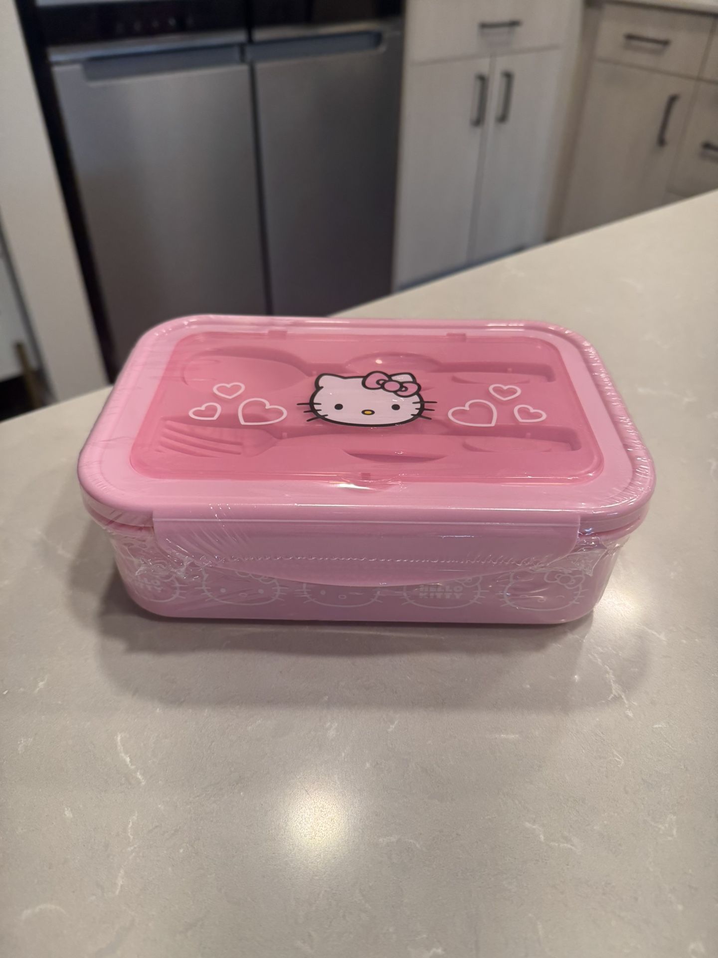 Hello Kitty Bento Box + Utensils