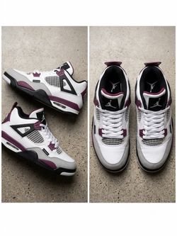 Jordan Air Jordan 4 Men's Mid Top Lace Up Colorblock Sneakers CZ6509-105