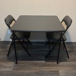Black Table & Chair Set