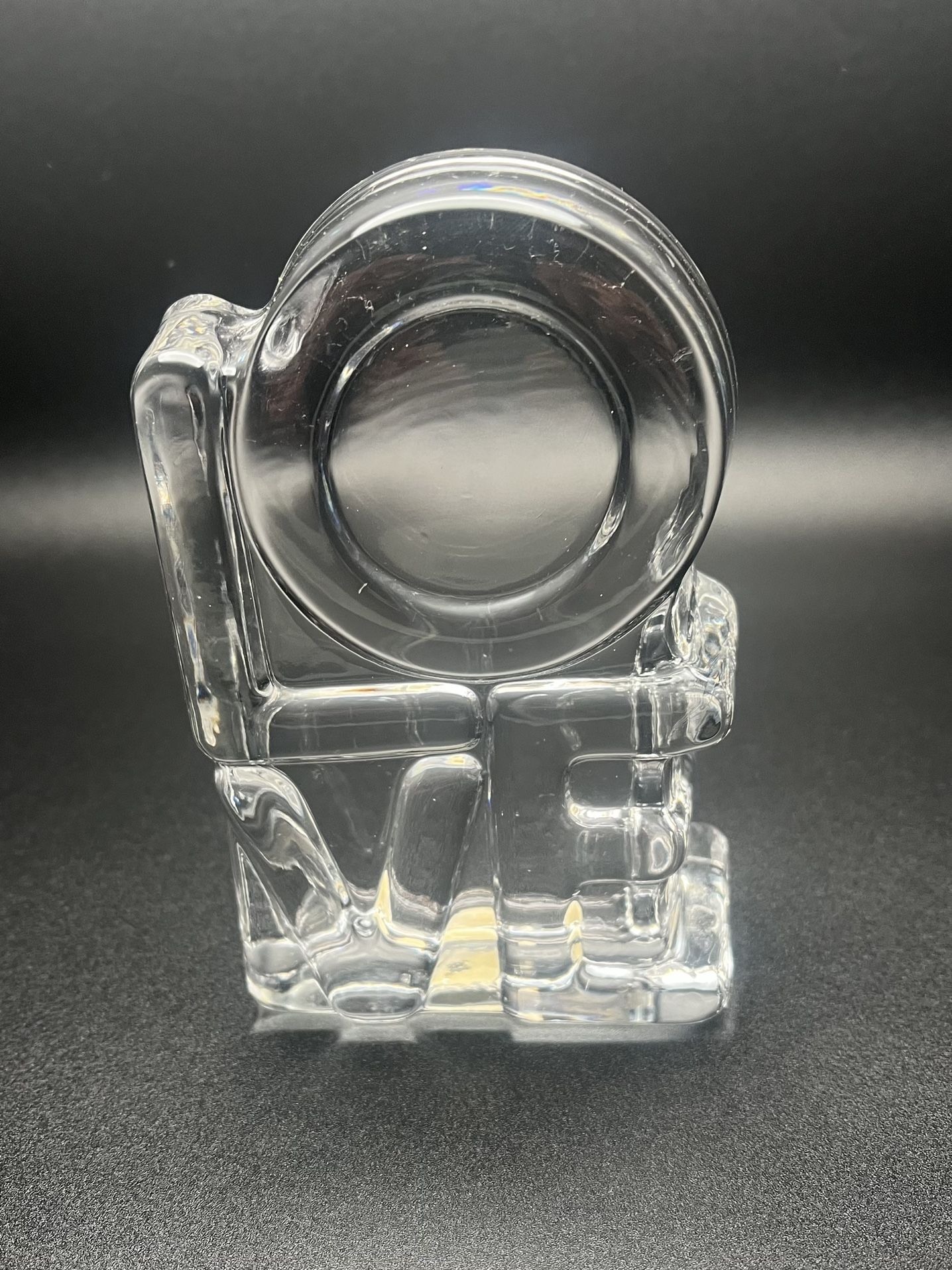 Vintage Tiara Exclusives Fostoria 24% Lead Crystal Clear Glass LOVE Sculpture