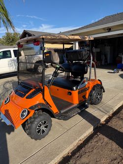 36v gold cart unique piece