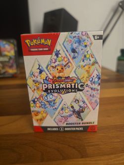 Pokemon cards prismatic evolutions booster pack trading cards