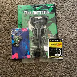Key Chain ,tank Protector ,stickers 