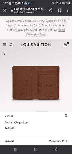 LOUIS VUITTON Pocket Organizer Card Case M60502