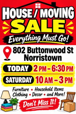 Moving sale