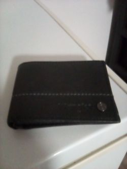 Wrangler Men's bifold leather wallet black