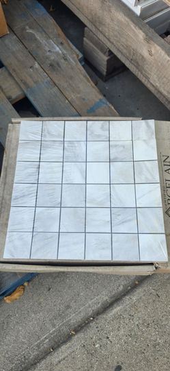 2" squares on 12x12 mesh *PORCELAIN* MOSAIC BACKSPLASH/SHOWER FLOOR TILE **ONLY 10sqft** AVAILABLE NORTH HOLLYWOOD AREA SELLING FROM HOME  $30 FOR ALL