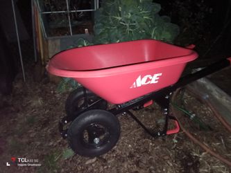Ace Hardware Double Wheeled Polymer Wheel Barrow