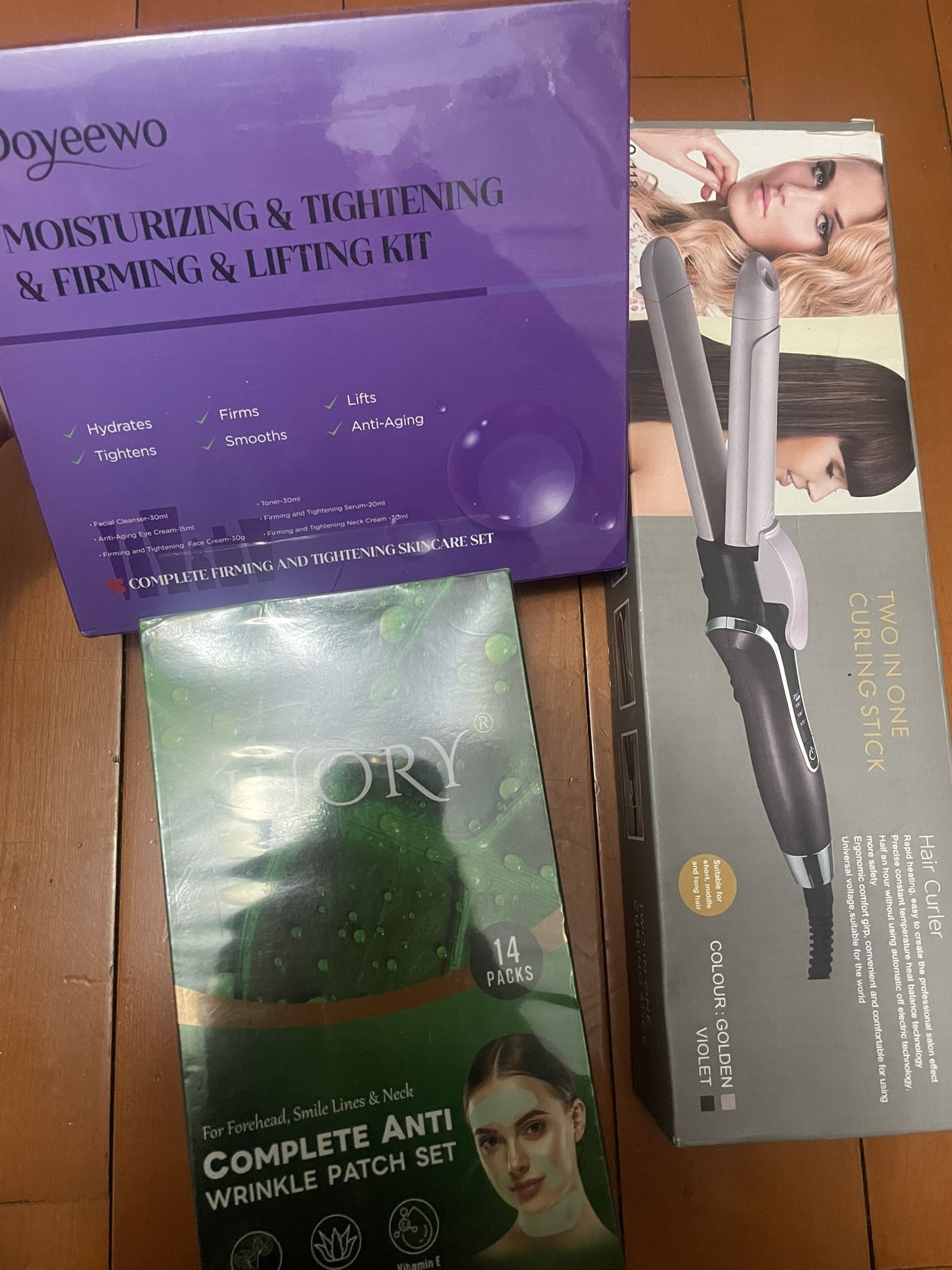 women skincare set,wrinkle patch set, Hair straight/curler