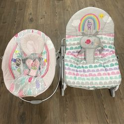 Bright Starts Baby Bouncer Vibrations (BOTH FOR $20)