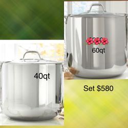 Ollas Vaporeras 60qt Y 40qt