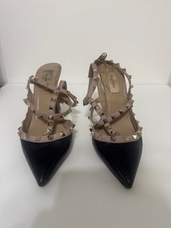 Valentino Rockstud Pointed-Toe Heels