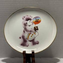 Rainbow Bear, 8.5 inch Porcelain Collectible Plate, Balloon, "Up, up and away..."