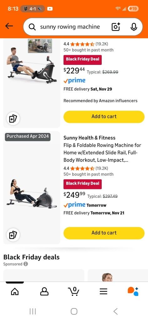 Row Machine Used Two Times, Basically Brand New