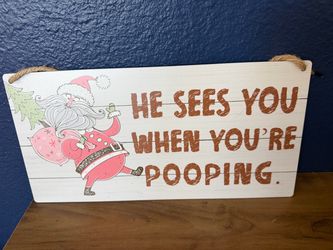 Christmas Santa Sign