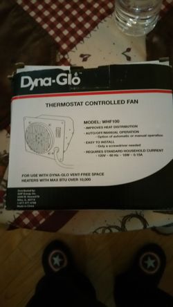 Ventless heater fan