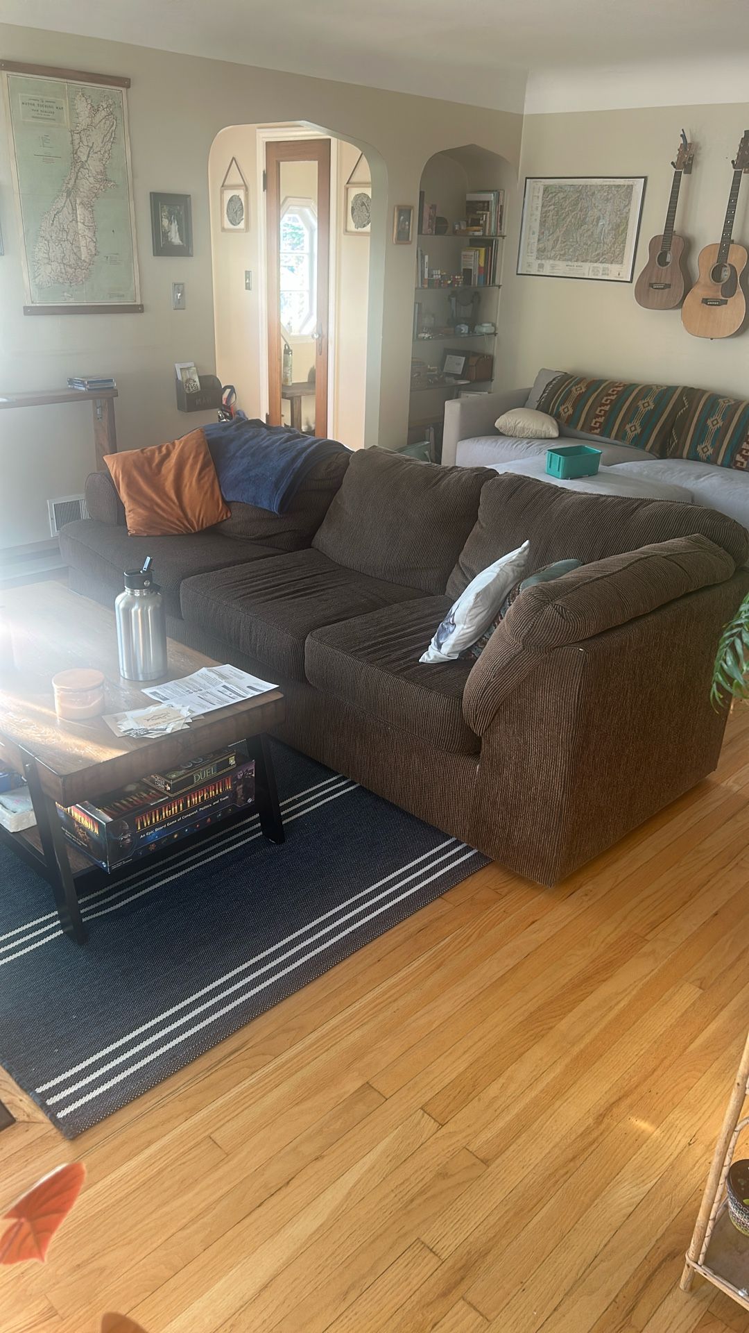 Free Large, Brown Sectional Couch