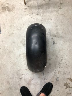 Harley short rear fender w/struts