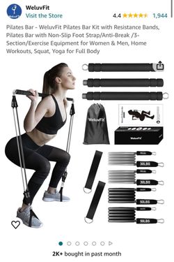 Pilates / workout exercise machine bands straps resistant workout set