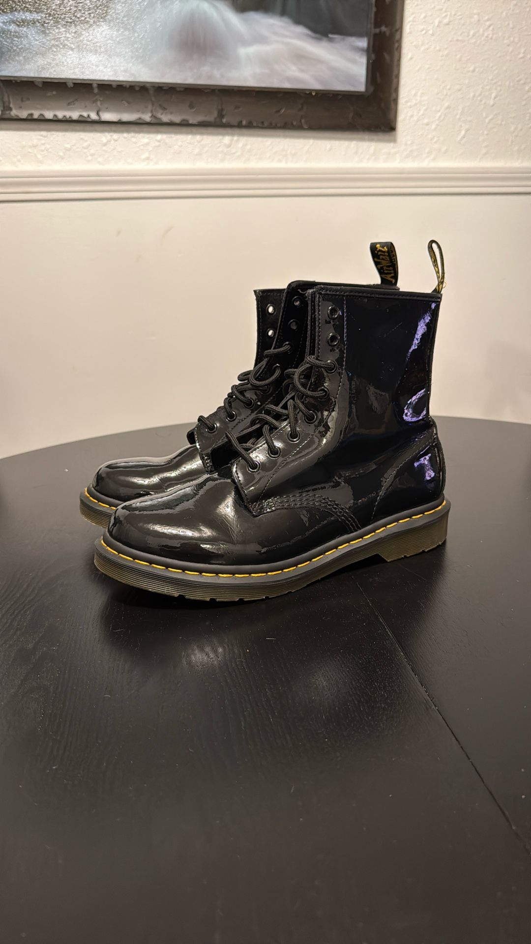 Women’s Shiny Leather Dr Martens Size 11