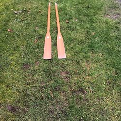 a pair of 6 foot wooden boat oars no oars locks Gull oar paddles 