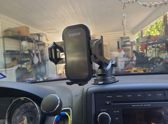 NEW Car Phone Holder Mount Upgraded Bumpy Road Friendly Black Dashboard Windshield