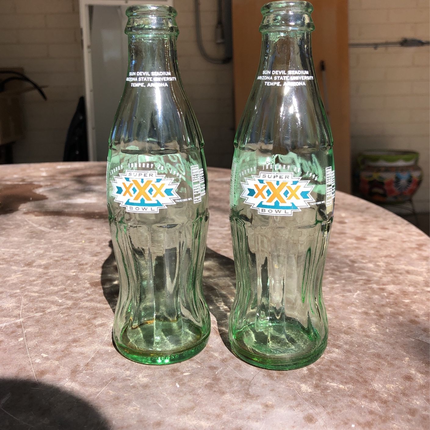 Memorabilia Empty Coke Bottles From Súper Boul January 28,1996