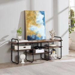Industrial Television Stand TV Entertainment Center/Media Console Table