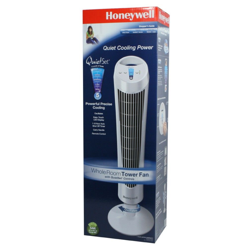 Honeywell QuietSet 5-Speed Tower Fan Oscillating