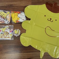 Pompompurin Birthday Party Decoration Supplies. 