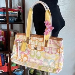 Coach Pastel Tote 