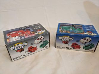 Chevron Cars Tony Turbo and Wendy Wagon In Original Box 