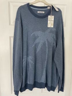 Tommy Bahama Blue Knit Crewneck Sweater