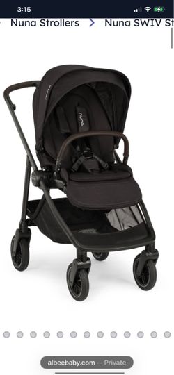 Néw Nuna swiv stroller caviar / chocolate