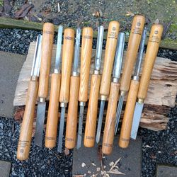 12 Wood Working Lathe Chisels