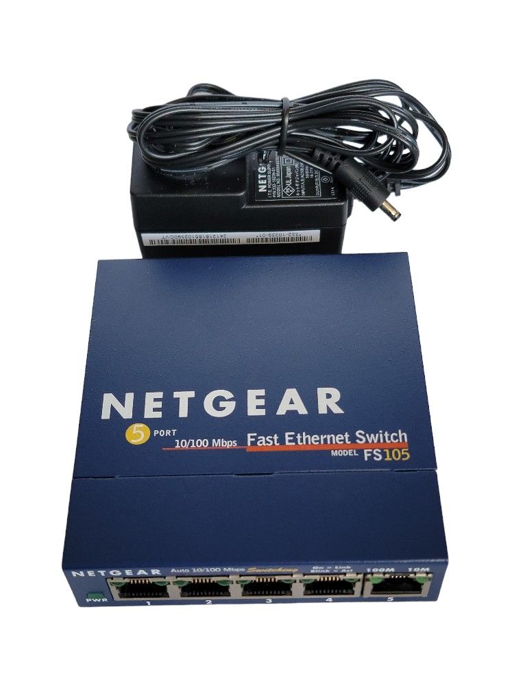 Netgear Fast Ethernet Switch 5 Ports 10/100 Mbps