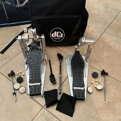 DW DWCPMDD2 MDD Machined Direct Drive Double Bass Drum Pedal - Polished (1Year Old)