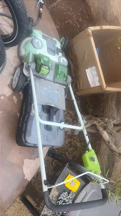 Green works lawnmower