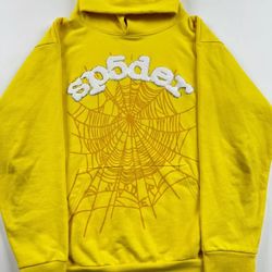 SP5DER Rhinestone Hoodie Small 