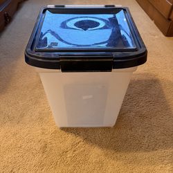 STORAGE CONTAINER. 12 1/2"w x 14 3/4"deep x 15"tall; cross streets are Arapaho & Waterview