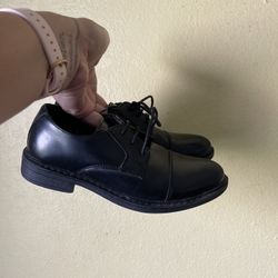 Boys Black Dress Shoes