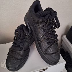 Christian Dior Nike Air Force Ones Red Bottom Sneakers